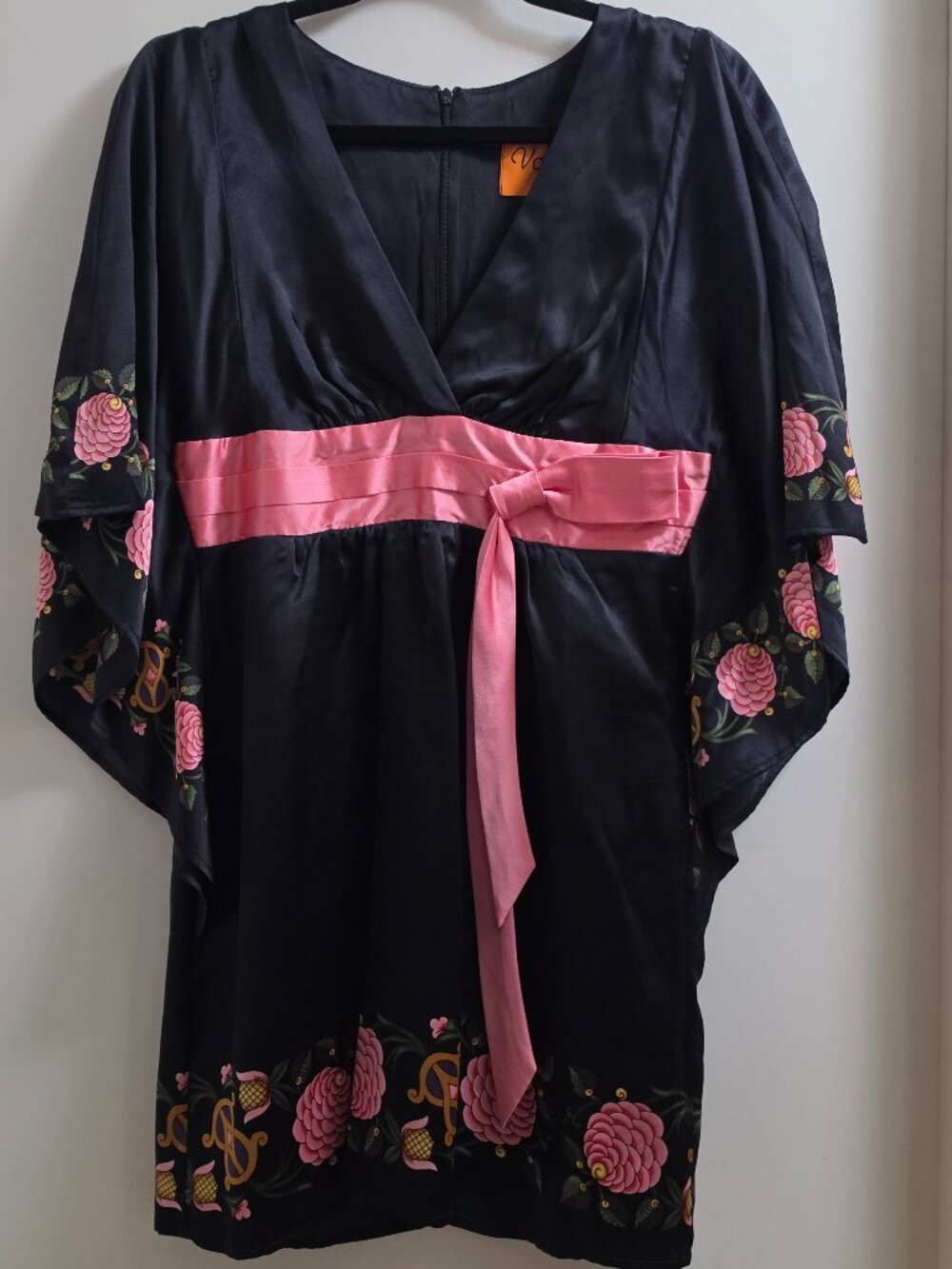 VOOM by Joy Han Kimono Mini Silk Dress